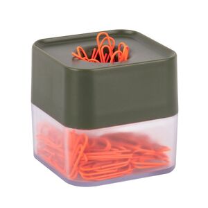 DISPENSADOR MAGNÉTICO DE CLIPS NEON CAQUI APLI