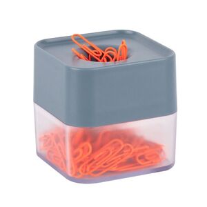 DISPENSADOR MAGNÉTICO DE CLIPS NEON AZUL APLI