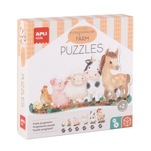 6 PUZZLES PROGRESIVOS GRANJA APLI