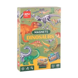 JUEGO MAGNÉTICO DINOSAURIOS 44 PIEZAS APLI