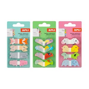 MARCAPÁGINAS ADHESIVOS ANIMALES PATO 80 UNIDADES APLI