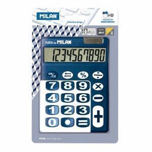 BLISTER CALCULADORA 10 DIGITOS AZUL MILAN