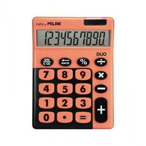 BLISTER CALCULADORA TOUCH DUO 10 DIGITOS NARANJA MILAN