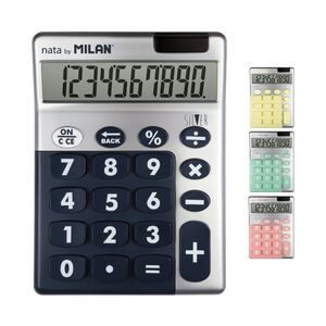 CALCULADORA 10 DIGITOS SILVER MILAN