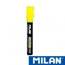 ROTULADOR MILAN FLUOGLASS EFECTO TIZA AMARILLO