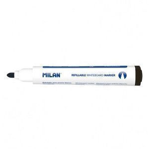 ROTULADOR PIZARRA BLANCA RECARGABLE NEGRO MILAN