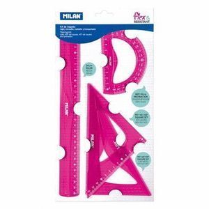 JUEGO DE REGLAS FLEX&RESISTANT ROSA MILAN