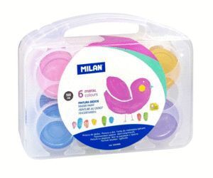 PINTURA DE DEDOS 100ML PACK 6 COLORES METALIZADOS MILAN