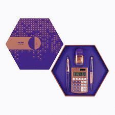 CAJA DE REGALO HEXAGONAL COPPER LILA MILAN