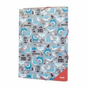 CARPETA LIGERA SHARK ATTACK GRIS MILAN