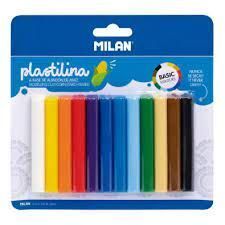 PLASTILINA 12 COLORES MILAN