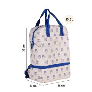 MOCHILA INFANTIL CON COMPARTIMENTO ISOTÉRMICO BEIGE MILAN
