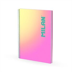 LIBRETA A4 LINEAS MILAN SUNSET ROSA
