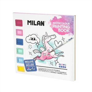CUADERNO PINTURA ACUARELA FLOWICORN MILAN