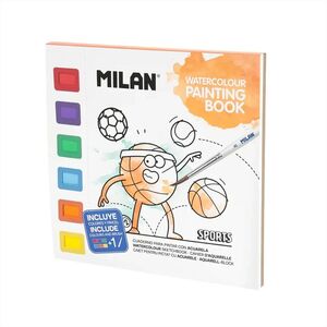 CUADERNO PINTURA ACUARELA SPORTS MILAN