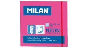 NOTAS ADHESIVAS 76 X 76MM 100 UNIDADES ROSA FLUOR MILAN