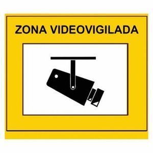 Cartel zona videovigilada a4