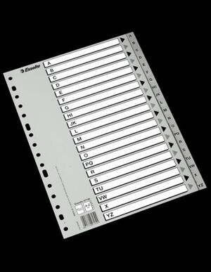SEPARADORES ABECEDARIO AZ A4 PP ESSELTE