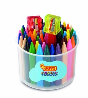 BOTE 72 CERAS TRIWAX JOVICOLOR COLORES SURTIDOS