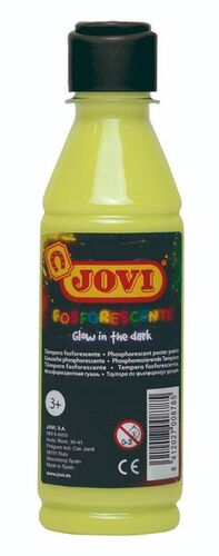 TEMPERA FOSFORESCENTE JOVI 250 ML AMARILLO
