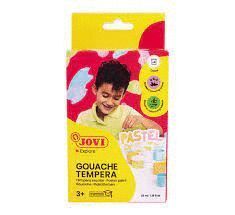 TEMPERA JOVI SET 6 COLORES PASTELES
