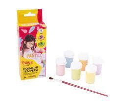 TEMPERA JOVI SET 6 COLORES PASTEL