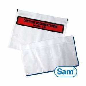 BOLSA CONTIENE DOCUMENTO SAM 175X130MM