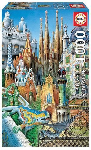 PUZZLE EDUCA 1000 PIEZAS GAUDI, COLLAGE MINIATURA