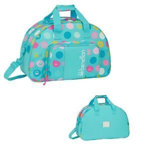 BOLSA DE DEPORTE 33X48 TOPOS TURQUESA BENETTON
