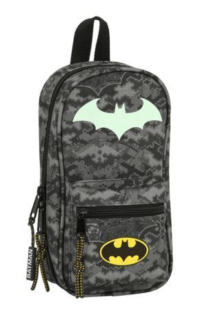 PLUMIER BATMAN NIGHT CON 4 PORTATODOS VACIOS REDONDOS