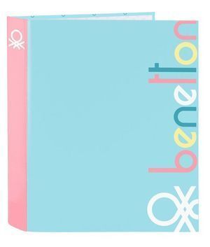 CARPETA CARTON FOLIO 4 ANILLAS LOMO ANCHO BENETTON CANDY