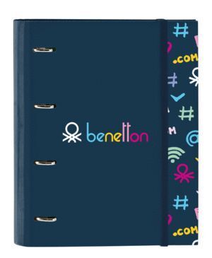 CARPEBLOC A4 4 ANILLAS 100H BENETTON DOT COM