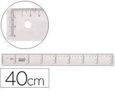 REGLA CRISTAL 40 CM SAFTA