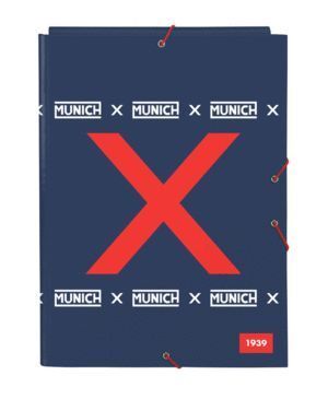 CARPETA CARTON FOLIO GOMAS SOLAPAS MUNICH SPIKE