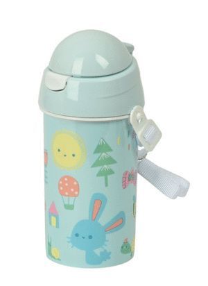 BOTELLA 500ML CON PAJITA BOSQUE