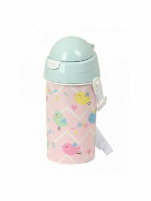 BOTELLA 500ML CON PAJITA PAJARITOS