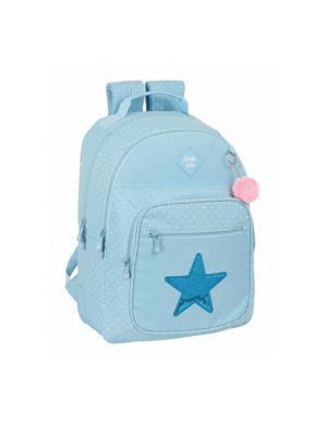 MOCHILA DOBLE 32X42 GLOWLAB STAR