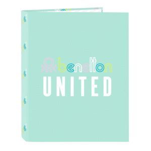 CARPETA CARTON FOLIO 4 ANILLAS MIXTAS BENETTON WORLD