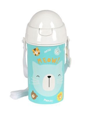 BOTELLA 500ML CAT CON PAJITA