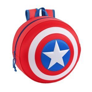 MOCHILA 3D CAPITAN AMERICA REDONDA