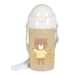 BOTELLA 500ML CON PAJITA OSITO