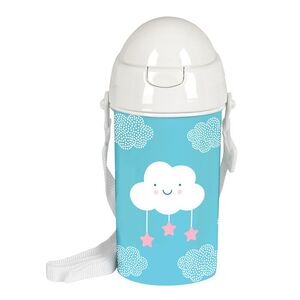 BOTELLA 500ML CON PAJITA NUBE