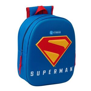 MOCHILA SAFTA 3D SUPERMAN 33X27CM