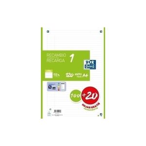 RECAMBIO OXFORD A4 HORIZONTAL VERDE