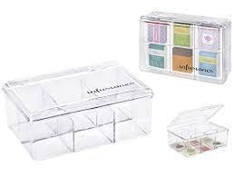 CAJA DE PLÁSTICO CON COMPARTIMENTOS 22X14X8