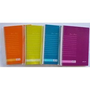 BLOC A5 LISO TAPA PVC ESPIRAL 80GR 