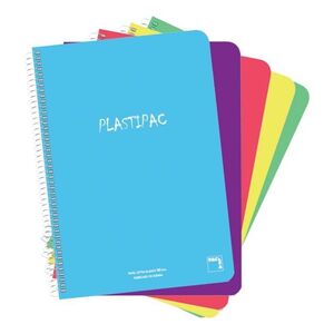 BLOC FOLIO PAUTA 2,5 TAPA PVC 90GR ESPIRAL