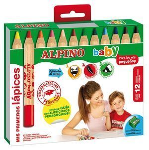 LÁPICES ALPINO MADERA BABY 12 COLORES