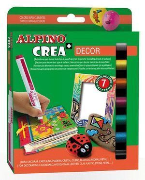 ROTULADOR ALPINO CREA + DECOR 7 COLORES