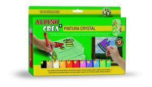 PINTURA DE CRISTAL ALPINO CREA 12 UNIDADES